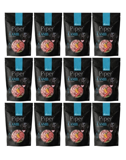 DOLINA NOTECI Piper Nassfutter mit Lamm und Karotten für Hunde 12x500 g