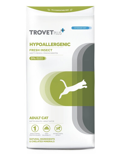 TROVET Plus Hypoallergenic Fresh Insect IRD für Katzen 2,5 kg