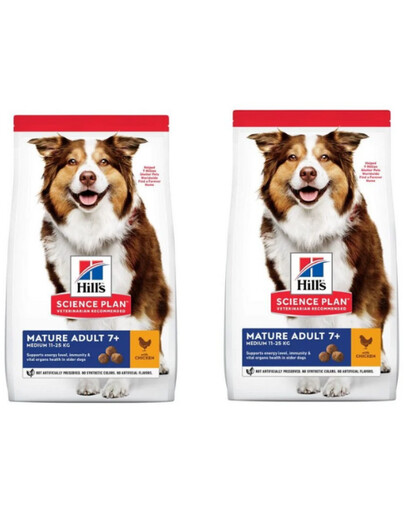 HILL'S Science Plan Canine Mature Adult Chicken New für ältere Hunde 28 kg (2x14 kg)