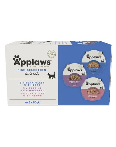 APPLAWS Cat Multipack Fisch Selection 60 g x 8