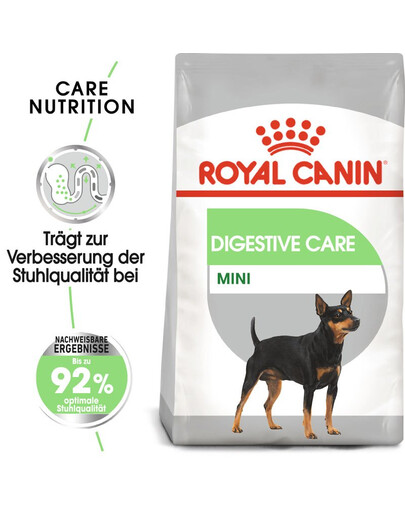 ROYAL CANIN CCN Mini Digestive Care Trockenfutter für erwachsene Hunde kleiner Rassen mit empfindlichem Verdauungstrakt 2x1 kg