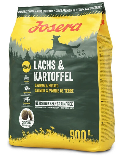 JOSERA Lachs Kartoffel getreidefreies Hundefutter 12x900g
