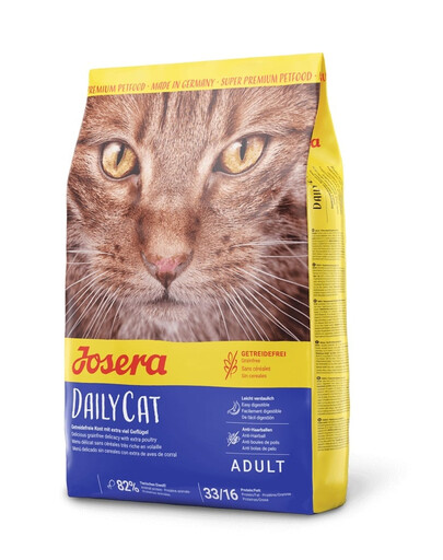 JOSERA Daily Cat getreidefreies Futter für ausgewachsene Katzen 4x2 kg