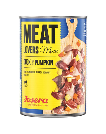 JOSERA Meatlovers Menu Ente mit Kürbis 24x400 g