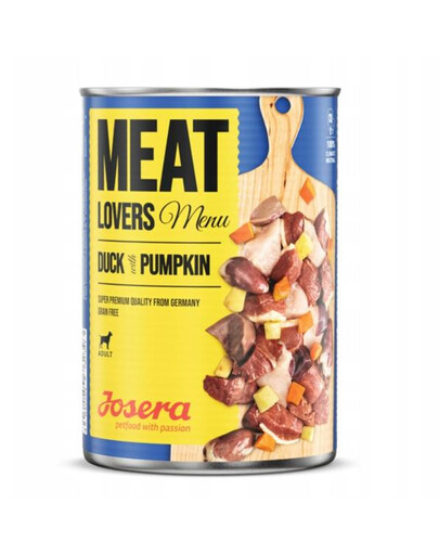 JOSERA Meatlovers menu Ente mit Kürbis 6x800g
