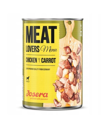 JOSERA Meatlovers menu Huhn mit Karotten 24x800g