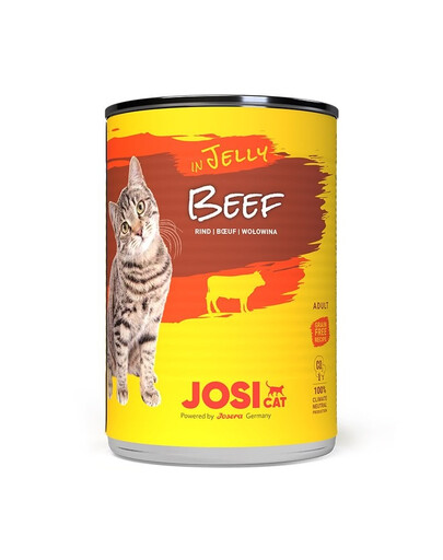JOSERA JosiCat Rindfleisch in Gelee für adulte Katzen 24x400 g