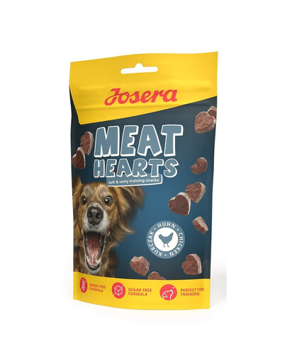JOSERA Meat Hearts Chicken Trainingsleckerlis mit Hühnchen 24x70g