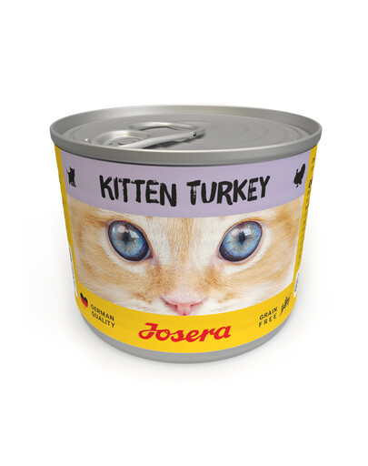 JOSERA Kitten Nassfutter mit Pute für Kätzchen 12x200g
