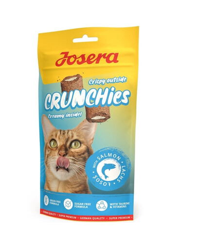 JOSERA Crunchies with Salmon knusprige Snacks mit Lachs für Katzen 24x60 g