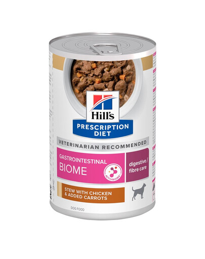 HILL'S Prescription Diet Canine Gastrointestinal Biome Digestive Care Stew mit Hähnchen und Karotten Dosen 12x354 g