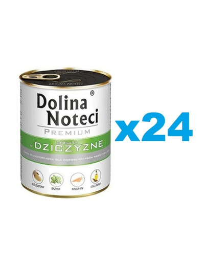 DOLINA NOTECI Premium Nassfutter mit Wildfleisch 24x800g