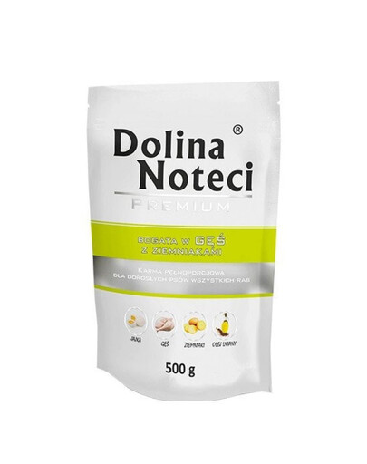 DOLINA NOTECI Premium Nassfutter mit Gans und Kartoffeln 6x500 g