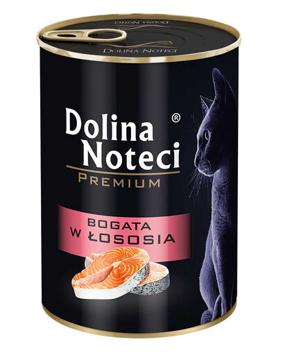 DOLINA NOTECI Premium Nassfutter mit Lachs für adulte Katzen 24x400 g
