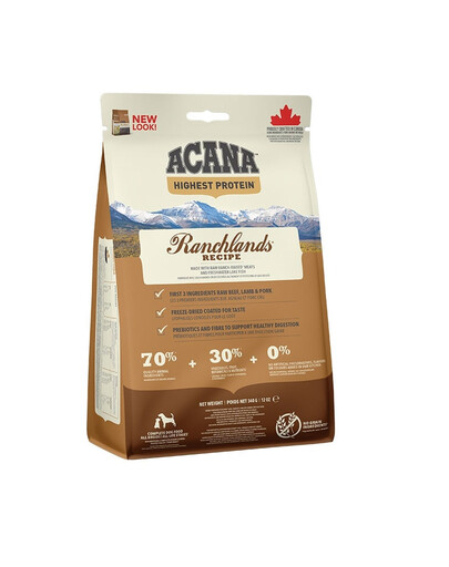 ACANA Highest Protein Ranchlands Dog 2x2 kg