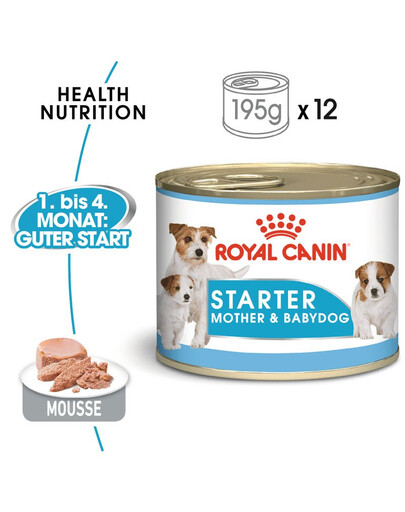 ROYAL CANIN Starter Mousse Mother & Babydog 6x195 g
