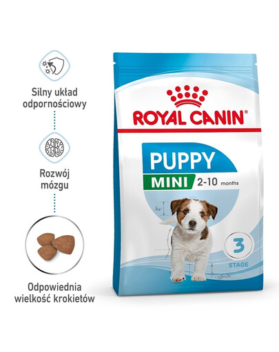 ROYAL CANIN Mini Puppy / Junior Trockenfutter für Welpen kleiner Rassen im Alter von 2 bis 10 Monaten 12x800 g