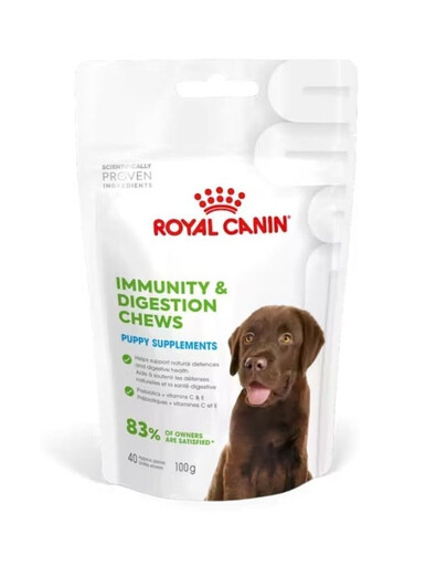 ROYAL CANIN Immunity Digestion Puppy Supplements Ergänzungsmittel für eine gesunde Verdauung und ein starkes Immunsystem bei Welpen 12x100g