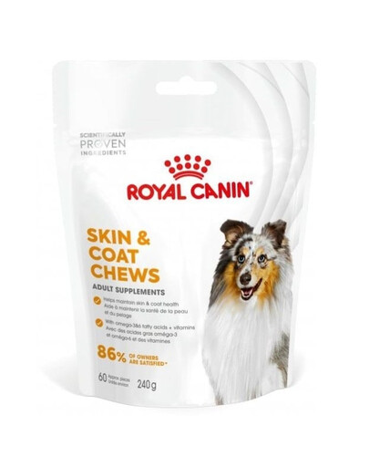 ROYAL CANIN Skin Coat Adult Dog Supplements 12x240g