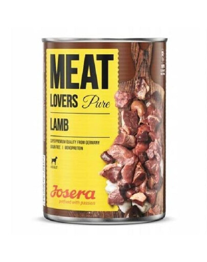 JOSERA Meatlovers pure Lammfleisch 12x400g