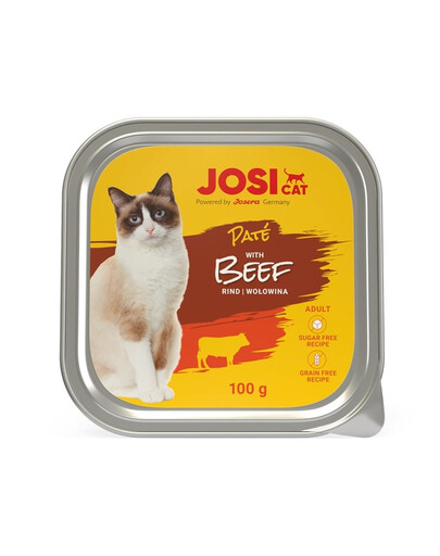 JOSERA JosiCat Pastete mit Rindfleisch für Katzen 6x100g