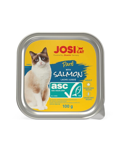 JOSERA JosiCat Lachspastete für Katzen 24x100g