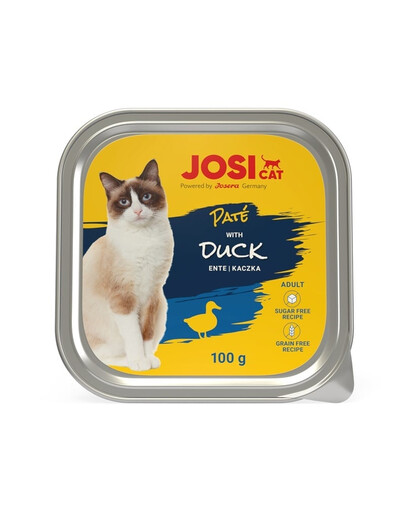 JOSERA JosiCat Pastete mit Ente für Katzen 24x100g