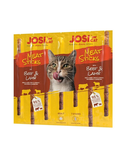 JOSERA JosiCat Meat Sticks Rind- und Lammsticks für Katzen 48x35g