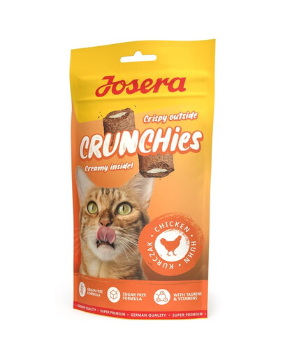 JOSERA Crunchies Chicken knusprige Snacks mit Huhn für Katzen 48x60 g