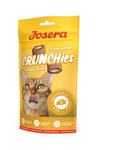JOSERA Crunchies with Cheese knusprige Snacks mit Käse für Katzen 12x60 g