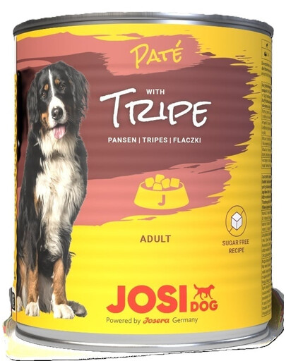 JOSERA JosiDog Pate Tripe Pastete mit Kutteln für adulte Hunde 12x800g
