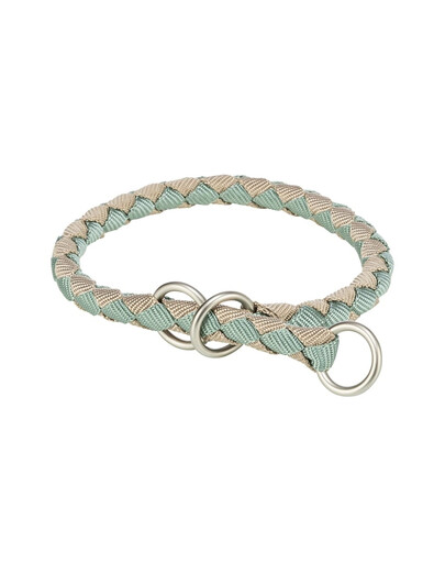 TRIXIE Cavo Zughalsband für Hunde XS–S: 25–31 cm/o 12 mm salbeigrün/beige