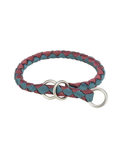 TRIXIE Cavo Zughalsband für Hunde XS–S: 25–31 cm/o 12 mm bordaux/petrol
