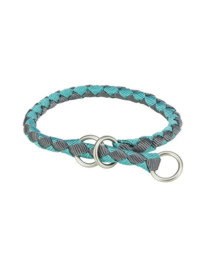 TRIXIE Cavo Zughalsband für Hunde XS–S: 25–31 cm/o 12 mm aqua/grafit