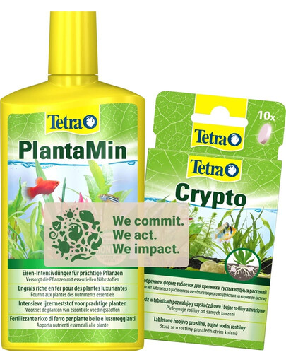 TETRA Dünger für Aquarienpflanzen PlantaMin 500 ml + Crypto 10 Tabl. Pflanzendünger und Wurzelmittel Gratis