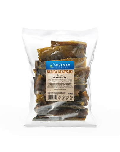 PETMEX Wildschweinhaut natürlicher Kausnack für Hunde 15cm 500g