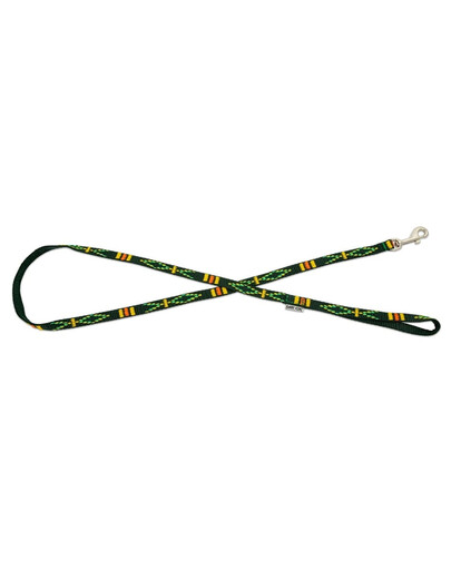 BARRY KING Hundeleine mit ethnischem Muster 10mm/120cm grün