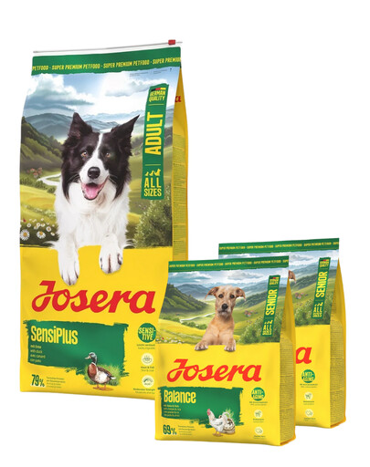 JOSERA SensiPlus 12,5kg für Hunde mit empfindlichem Verdauungssystem + 2x900g GRATIS