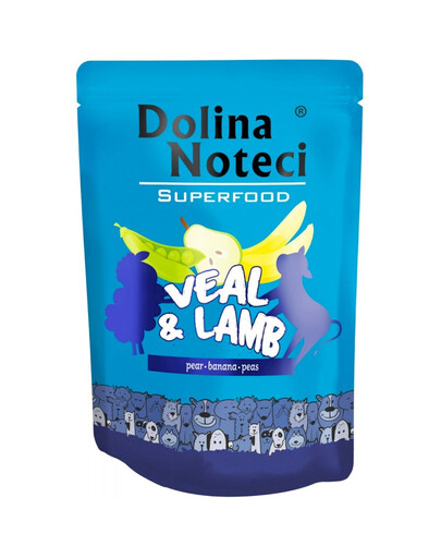 DOLINA NOTECI SuperFood Nassfutter Kalb- und Lammfleisch 300 g