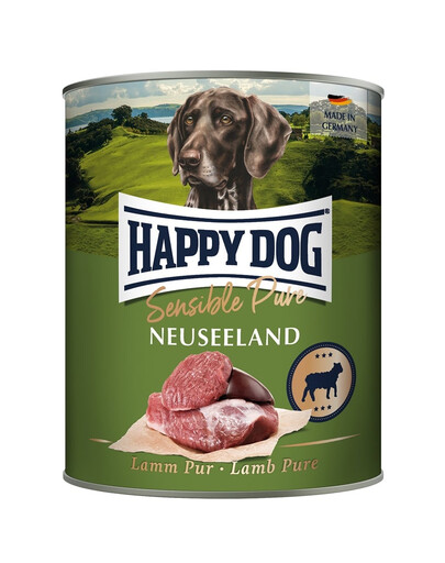 HAPPY DOG Sensible Pure Neuseeland Nassfutter Lamm für adulte Hunde 800g