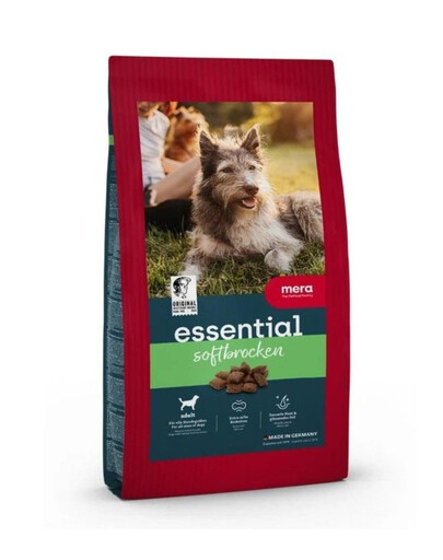 MERA Essential Soft Brocken halbtrockenes Futter mit Geflügel für adulte Hunde mit normaler Aktivität 12,5 kg