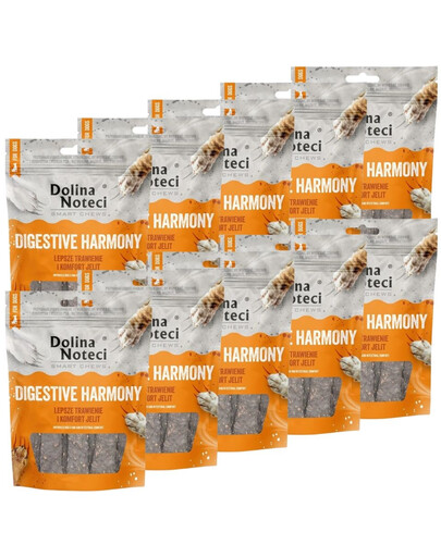 DOLINA NOTECI Smart Chews Digestive Harmony Unterstützung der Verdauung, getrocknete Leckerlis für Hunde 10x100g