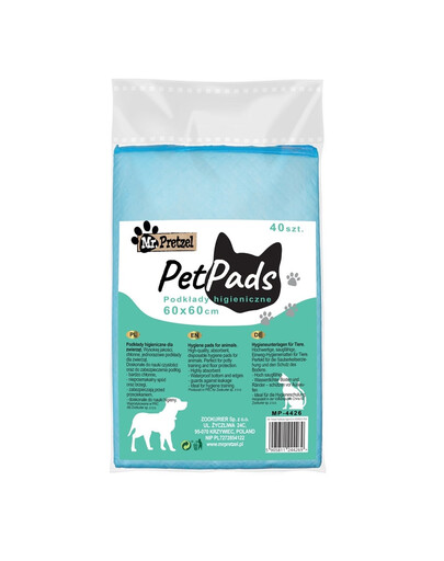 Podkłady higieniczne dla psa 60x60cm 40szt bardzo chłonne