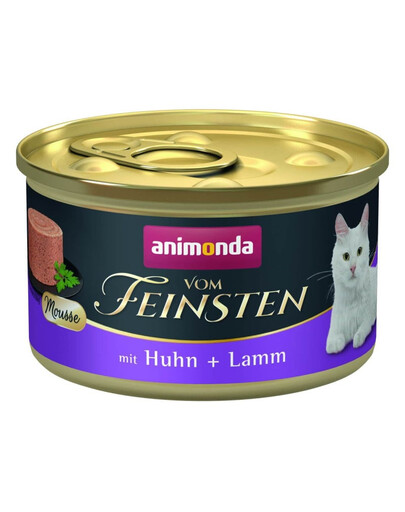 ANIMONDA Vom Feinsten Nassfutter mit Huhn und Lamm Mousse für adulte Katzen getreidefrei 85g