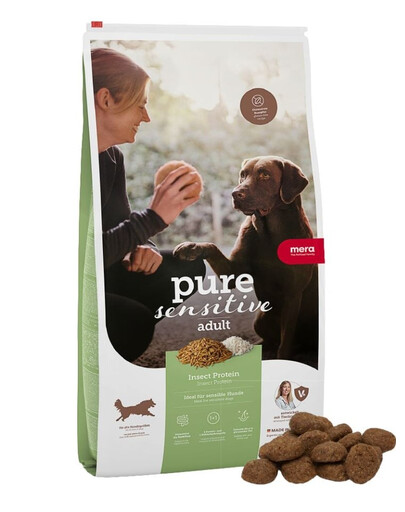 Mera Pure Sensitive Insect Protein Trockenfutter mit Insektenprotein für empfindliche Hunde 4 kg