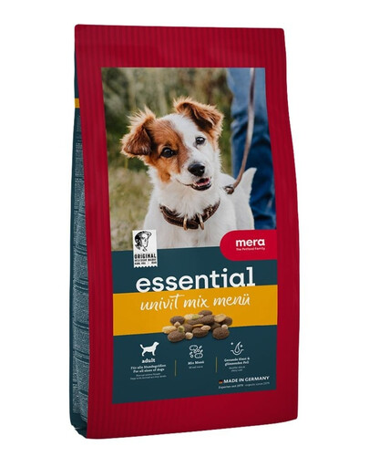 MERA Essential Univit Mix Menu Trockenfutter für adulte Hunde aller Rassen 12,5 kg