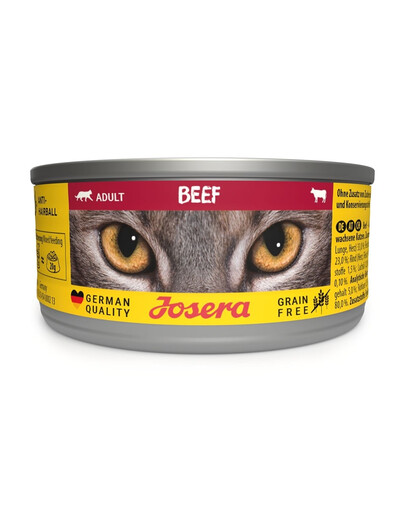 JOSERA Adult Beef Nassfutter mit Rind für adulte Katzen 6x85g