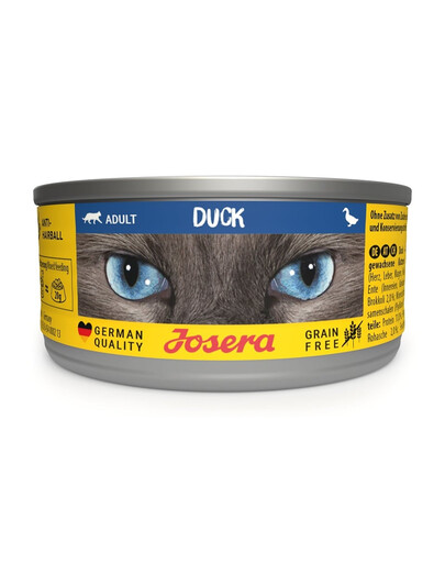 JOSERA Adult Duck Nassfutter mit Ente für adulte Katzen 6x85g