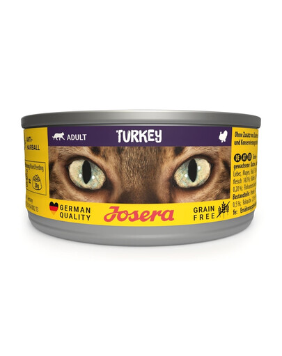 JOSERA Adult Turkey Nassfutter mit Truthahn für adulte Katzen 6x85g