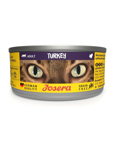 JOSERA Adult Turkey Nassfutter mit Truthahn für adulte Katzen 24x85g